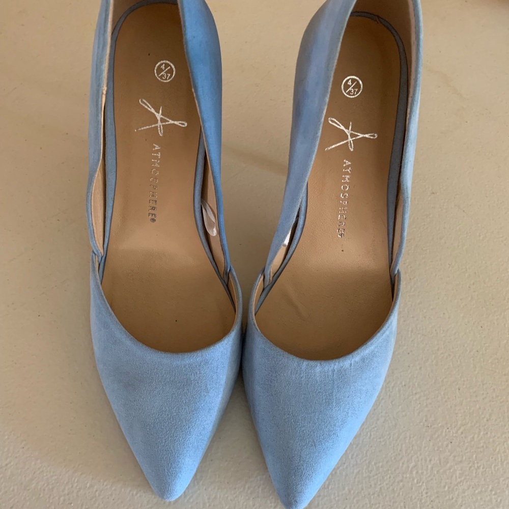 Anthropologie suede heels